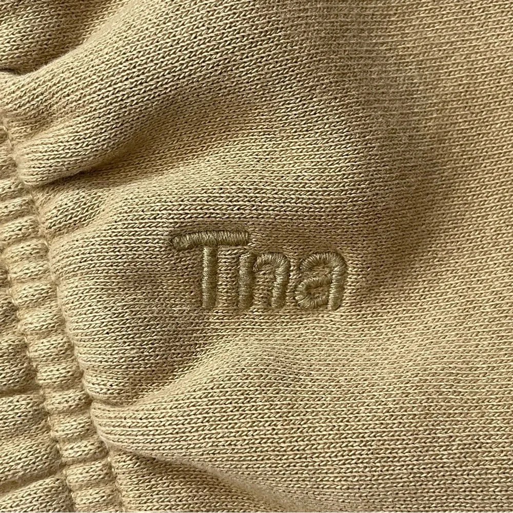 Aritzia TNA Sweat Shorts Cozy AF Fleece Lounge Athletic Travel Mustard Yellow